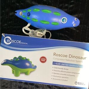Kids Dinosaur Compressor Nebulizer Latex Free - Blue/Green